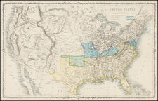 United States Map By Taliaferro Preston  Shaffner