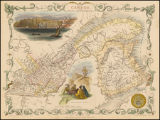 Canada Map By John Tallis