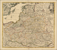 Poland and Baltic Countries Map By John Senex