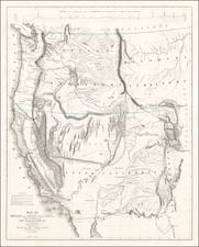 Southwest, Rocky Mountains and California Map By John Charles Fremont / Charles Preuss