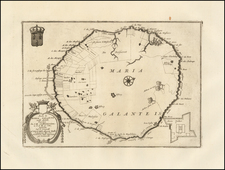 Caribbean and Other Islands Map By Vincenzo Maria Coronelli