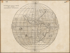 Western Hemisphere, Southwest, South America, California and America Map By Giovanni Battista Ramusio