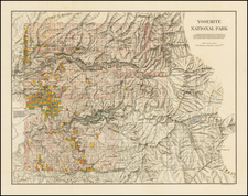 California and Yosemite Map By United States Department of the Interior