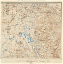 Idaho and Wyoming Map By U.S. Geological Survey