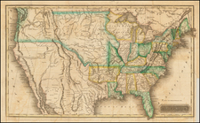 United States Map By Sidney Morse