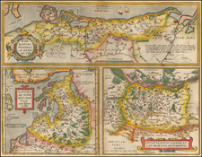 Poland, Romania, Baltic Countries and Germany Map By Abraham Ortelius