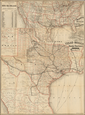 Texas Map By Rand McNally & Company