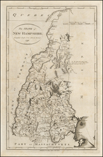 New England Map By John Reid