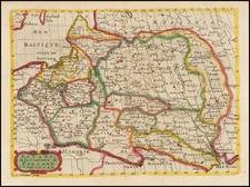 Poland and Ukraine Map By Nicolas Sanson