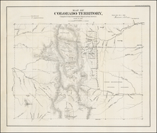 Southwest and Rocky Mountains Map By General Land Office