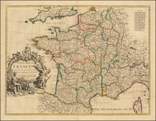 France Map By John Senex