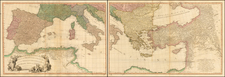 Ukraine, Balkans, Italy, Turkey, Mediterranean, Middle East, Turkey & Asia Minor, Balearic Islands and Greece Map By William Faden