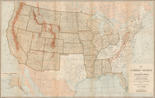 United States Map By U.S. General Land Office