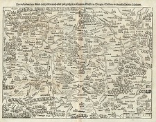 Europe and Germany Map By Sebastian Munster