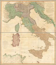 Italy Map By William Faden