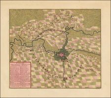 France Map By Johannes Covens  &  Cornelis Mortier