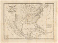 United States and Texas Map By Capietti