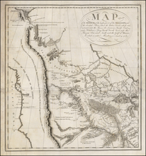 United States, South, Plains, Rocky Mountains, California and Canada Map By Georges Henri Victor Collot