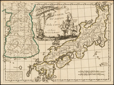 Japan and Korea Map By George Louis Le Rouge