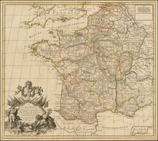 France Map By John Senex