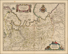 Russia Map By Johannes et Cornelis Blaeu