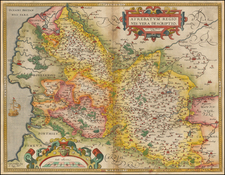 France Map By Abraham Ortelius