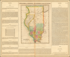 Illinois and Wisconsin Map By Henry Charles Carey  &  Isaac Lea