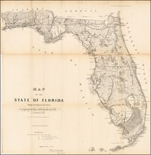 Florida Map By U.S. General Land Office