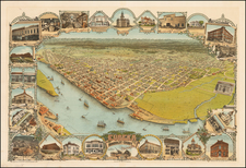 California Map By A. C. Noe  &  G. R. Georgeson