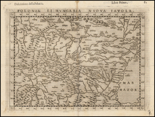 Poland, Hungary, Czech Republic & Slovakia and Baltic Countries Map By Girolamo Ruscelli