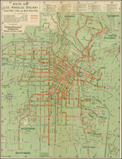 California Map By Los Angeles Railway Corp