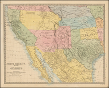 Texas, Southwest, Rocky Mountains and California Map By SDUK