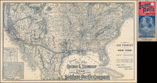 United States Map By H.S. Crocker & Co.