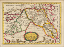 Central Asia & Caucasus, Holy Land and Balearic Islands Map By Nicolas Sanson