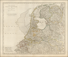 Netherlands Map By Robert Sayer