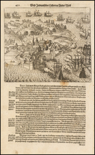 Caribbean Map By Theodor De Bry / Matthaeus Merian