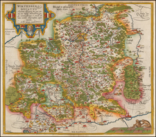 Germany Map By Abraham Ortelius