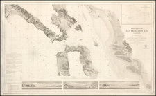 California and San Francisco & Bay Area Map By U.S. Coast Survey