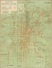 California Map By Los Angeles Railway Corp