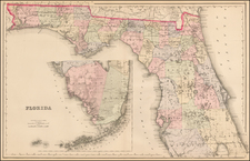 Florida Map By O.W. Gray