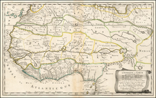 North Africa and West Africa Map By Nicolas Sanson