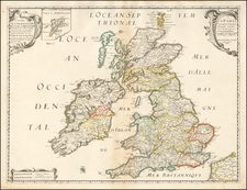 British Isles Map By Nicolas Sanson