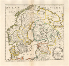 Scandinavia Map By Nicolas Sanson