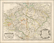 Czech Republic & Slovakia Map By Nicolas Sanson