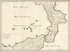 Southern Italy Map By Nicolas Sanson