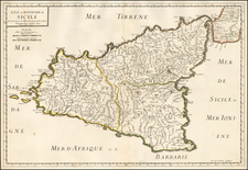 Sicily Map By Nicolas Sanson