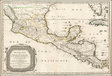 Florida and Mexico Map By Nicolas Sanson