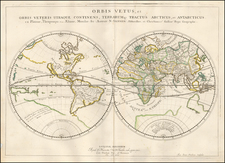 World and California as an Island Map By Nicolas Sanson