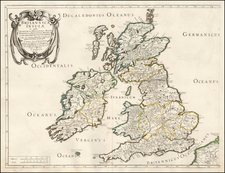 British Isles Map By Melchior Tavernier / Nicolas Sanson