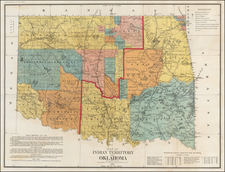 Plains and Southwest Map By Julius Bien & Co.